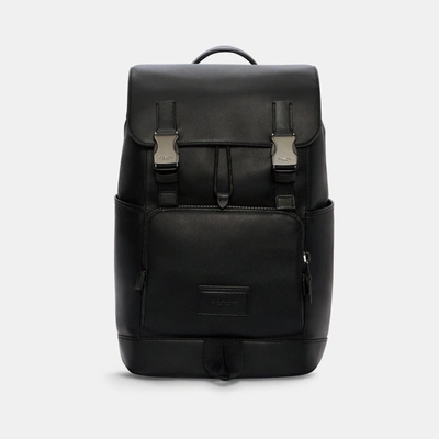 Shop Coach Track Backpack In Black