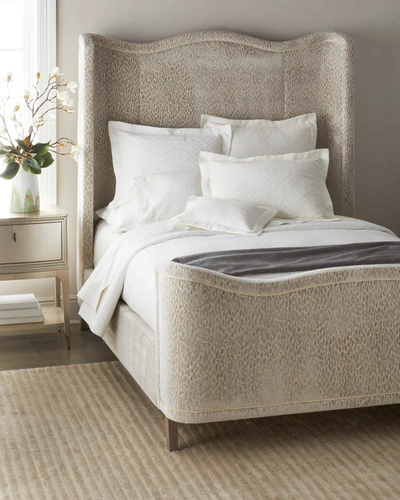 Shop Massoud Travis Queen Bed In Ivory