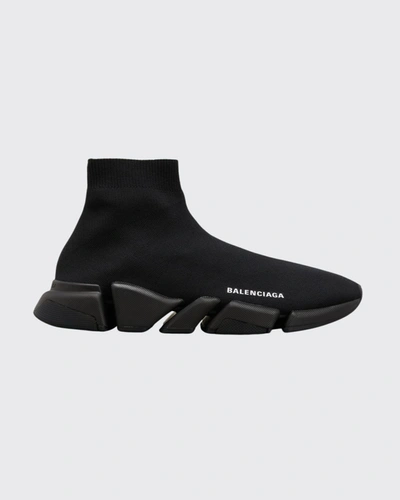 Balenciaga Black Recycled Mesh Speed 2.0 Sneakers | ModeSens