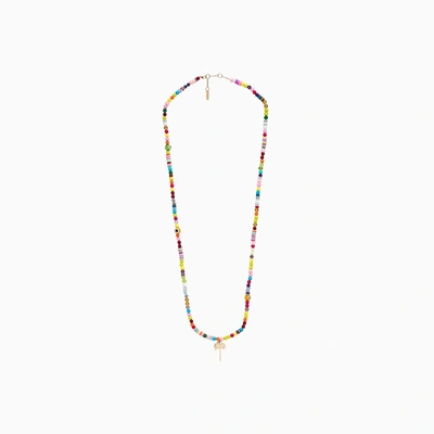 Shop Palm Angels Long Palm Rainbow Necklace Pmob013f21met001 In 8476