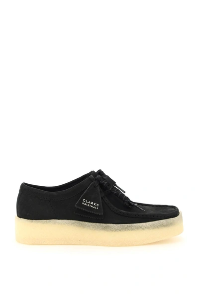 Shop Clarks Wallabee Cup Lace-up Shoes In Black (black)