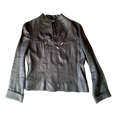 Pre-owned La Perla Linen Jacket In Black