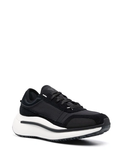 Shop Adidas Y-3 Yohji Yamamoto Men's Black Leather Sneakers