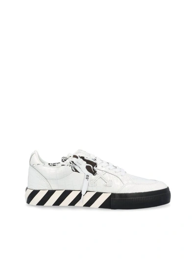 Shop Off-white Men's White Leather Sneakers