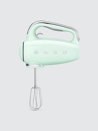 Shop Smeg Electric Hand Mixer In Pastel Green