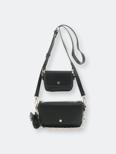 Shop Mali + Lili Maddie 3 Pc Convertible Crossbody Bag In Black