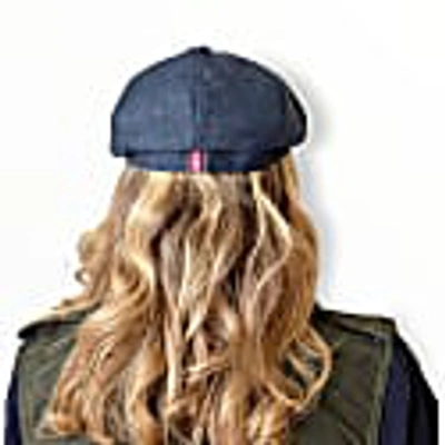 Mister Miller - Master Hatter Men's Alberts Tides Bakerboy Cap In Navy Blue Merino Lambswool In Merino