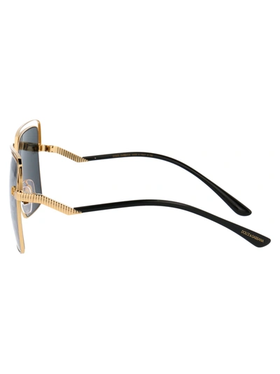 Shop Dolce & Gabbana Eyewear Sunglasses In 02/p Gold