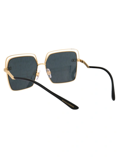 Shop Dolce & Gabbana Eyewear Sunglasses In 02/p Gold