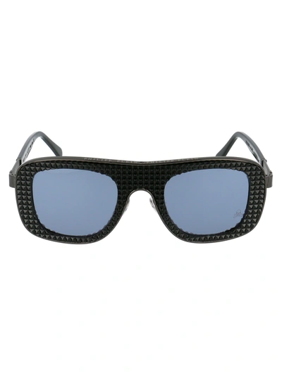 Shop Philipp Plein Sunglasses In Jmzj Black Nickel Black