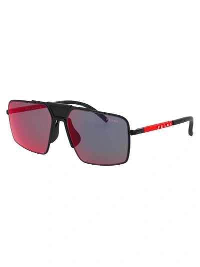 Shop Prada Sunglasses In 1bo01m Matte Black