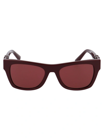 Shop Valentino Eyewear Sunglasses In Bordeaux