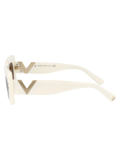 Shop Valentino Eyewear Sunglasses In Ivory