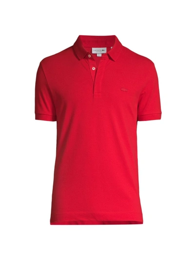 Shop Lacoste Men's Short-sleeve Polo Shirt In Red