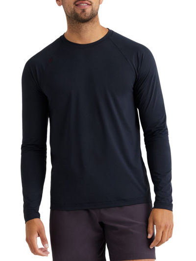 Shop Rhone Reign Long-sleeve Shirt In Blue Fog