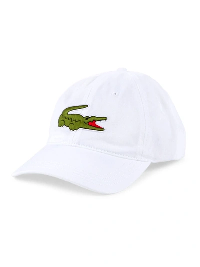 Shop Lacoste Men's Logo Baseball Cap In White