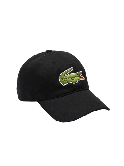 Shop Lacoste Men's Logo Baseball Cap In Black