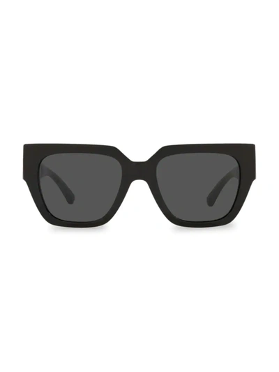 Shop Versace Women's 53mm Square Sunglasses In Black
