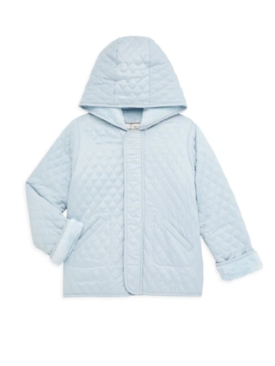 Shop Widgeon Baby's, Little Boy's & Boy's Barn Quilted Hooded Jacket In Light Blue