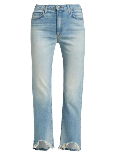 Shop Jonathan Simkhai Standard Women's River High-rise Distressed Stretch Straight-leg Jeans In Palisades Vintage