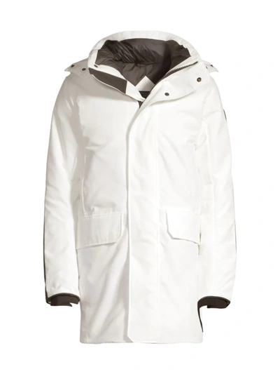 Shop Canada Goose Men's Brockton Down Parka In North Star White