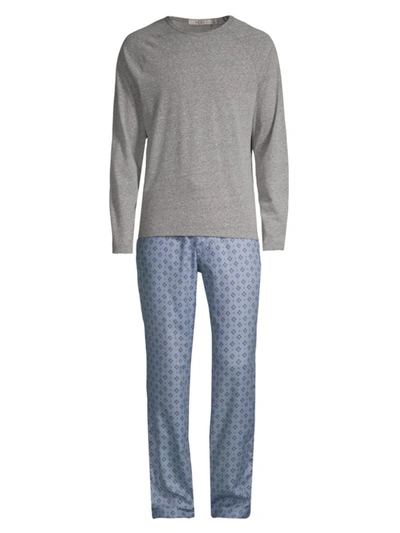 Shop Ugg Men's Steiner Loungewear Gift Set In Grey Heather Flannel