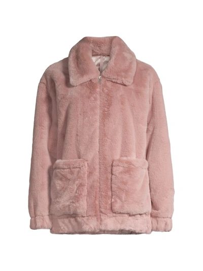 Shop Ugg Women's Kianna Faux Fur Jacket In Fawn