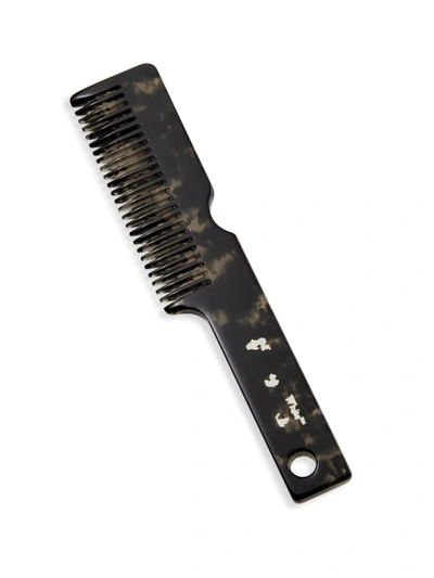 Shop Off-white Women's Meteor Hair Comb In Dark Havana