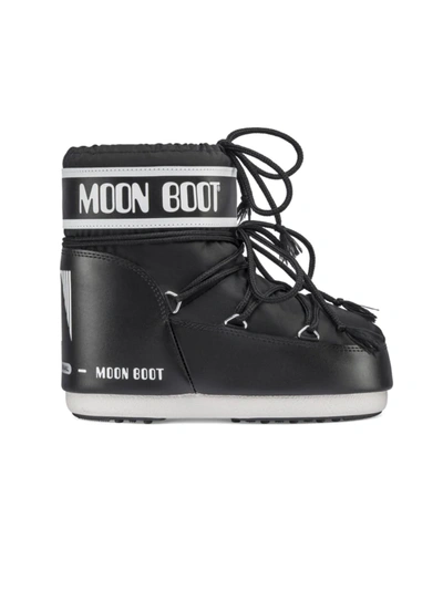 Moon Boot Stivale Icon Low Nero In Nylon In Black