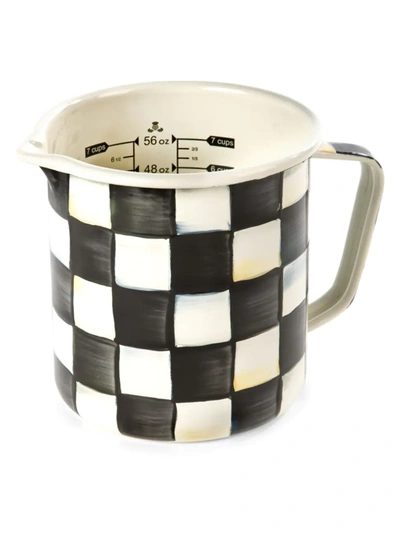 Shop Mackenzie-childs Courtly Check Enamel Measuring Cup