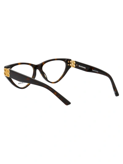 Shop Balenciaga Optical In 002 Havana Havana Transparent