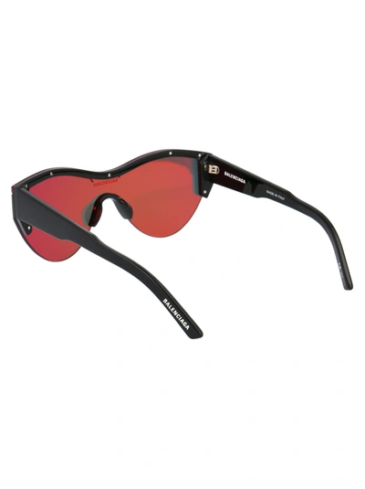 Shop Balenciaga Sunglasses In 008 Black Black Orange