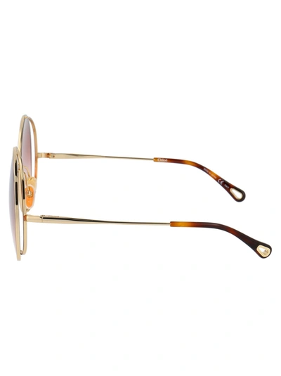 Shop Chloé Chloe Sunglasses In 002 Gold Gold Orange