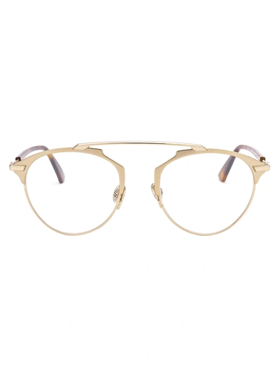 Shop Dior Eyewear Optical In 000 Rose Gold