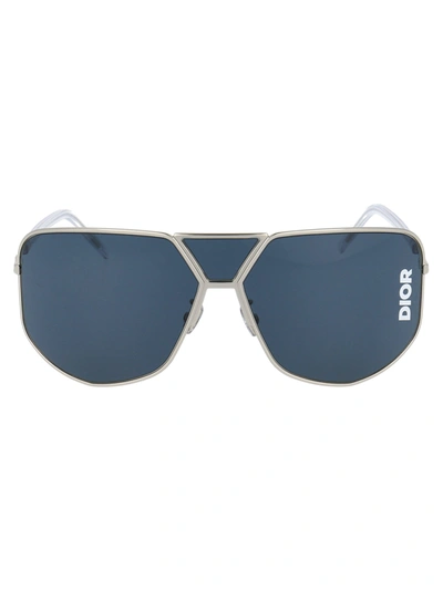 Shop Dior Eyewear Sunglasses In 010ku Palladium