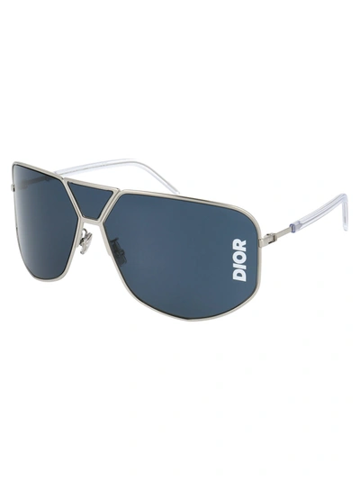 Shop Dior Eyewear Sunglasses In 010ku Palladium