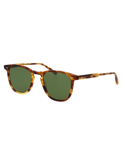 Shop Garrett Leight Sunglasses In Pinewood/semiflat Pure Green