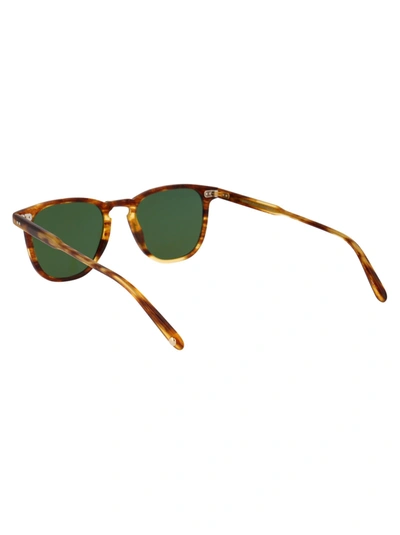 Shop Garrett Leight Sunglasses In Pinewood/semiflat Pure Green