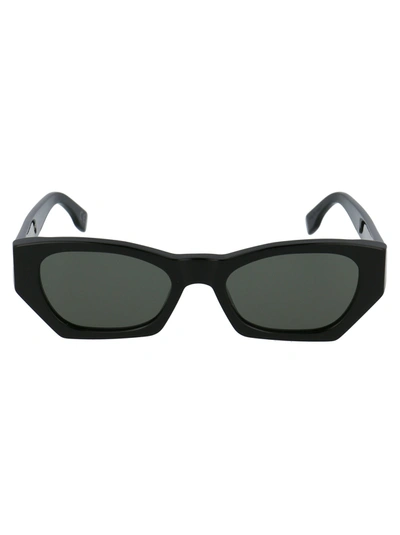 Shop Retrosuperfuture Sunglasses In Black Faded