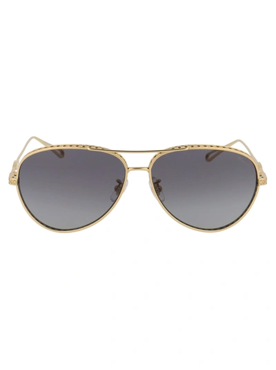Shop Chopard Eyewear Sunglasses In 300p Shiny Rose Gold