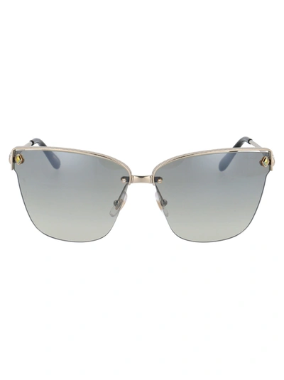 Shop Chopard Eyewear Sunglasses In 594g Shiny Light Gold