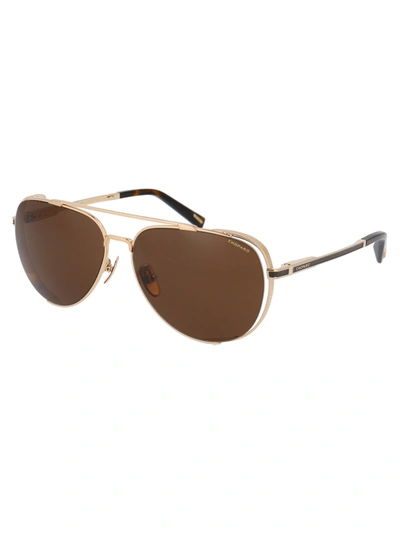Shop Chopard Eyewear Chopard Sunglasses In Shiny Rose Gold