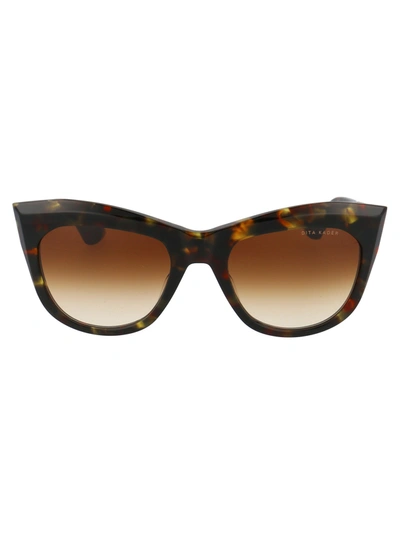 Shop Dita Sunglasses In Haute Tortoise W/ Brown To Clear