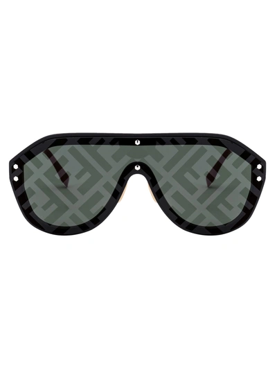 Shop Fendi Sunglasses In 807xr Black