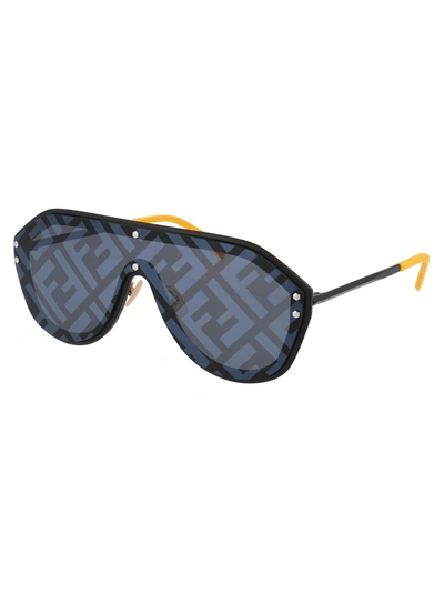 Shop Fendi Sunglasses In 71cmd Blck Yllw