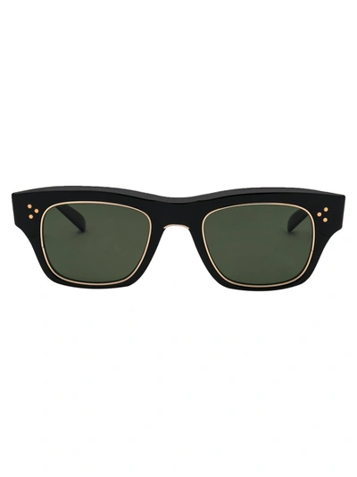 Shop Garrett Leight Sunglasses In Bk-12kwg/g15glssplr
