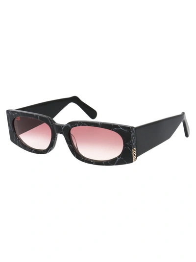Shop Gcds Sunglasses In 01t Black