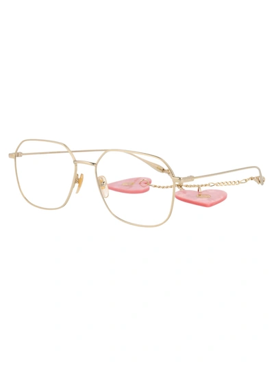Shop Gucci Eyewear Optical In 004 Gold Gold Transparent