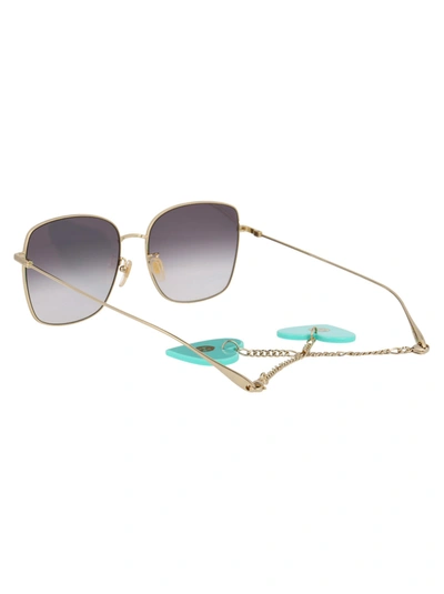 Shop Gucci Eyewear Sunglasses In 003 Gold Gold Grey