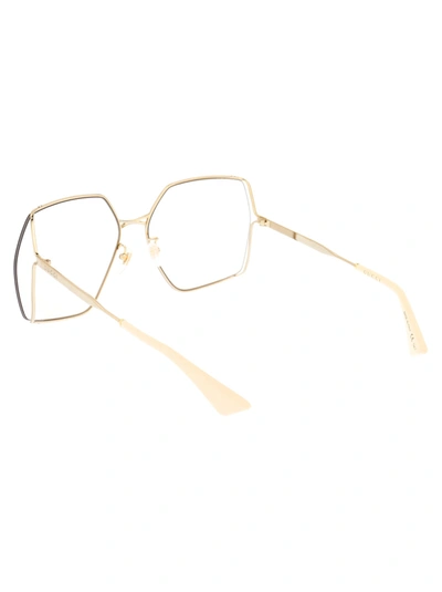 Shop Gucci Sunglasses In 005 Gold Gold Yellow